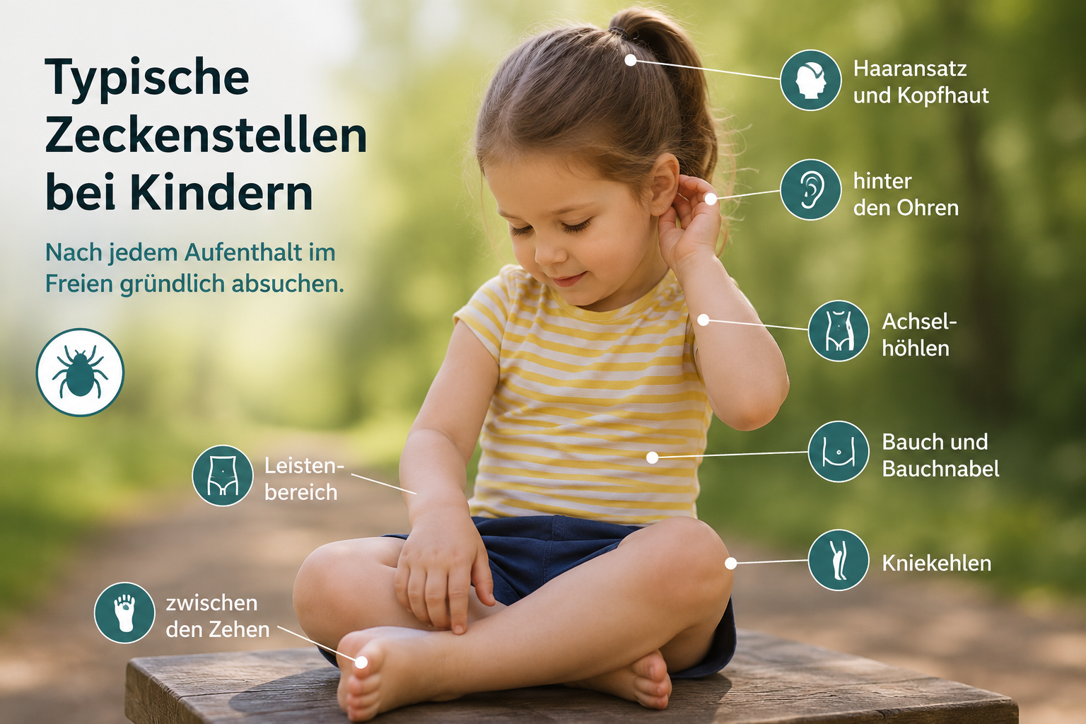 Zecken bei Kindern