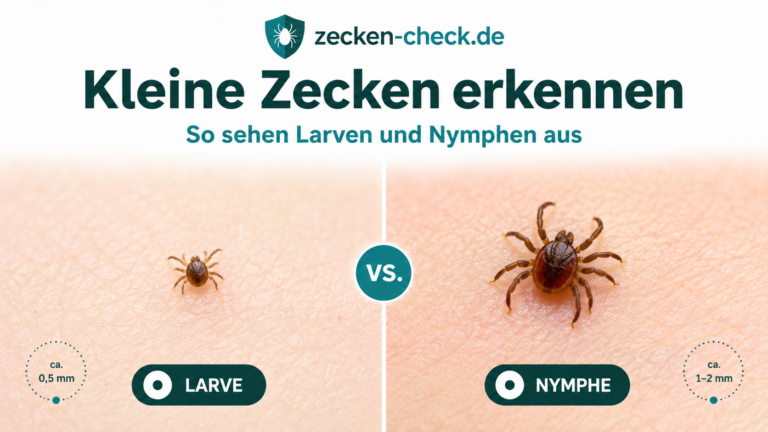kleine Zecken erkennen