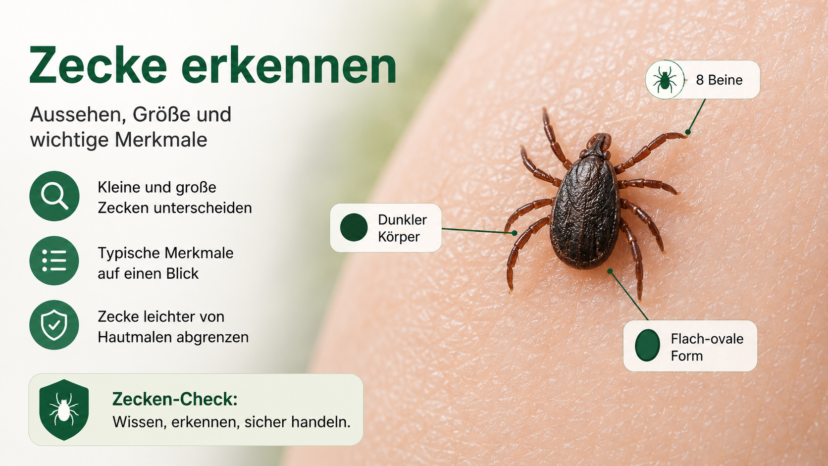 Zecke erkennen